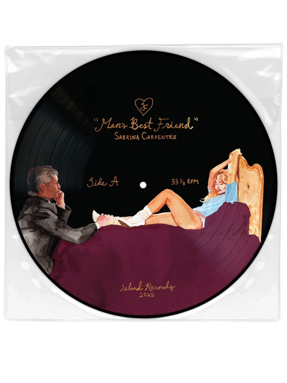 NEW Sabrina Carpenter Man’s Best Friend D2C Picture Disc Vinyl